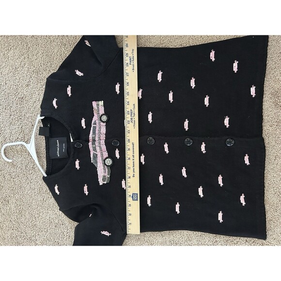 Vintage Michael Simon Pink Cadillac Cardigan Sweater Size Medium - Picture 7 of 10
